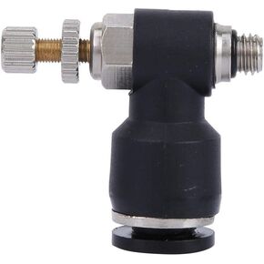 Cutting Machine C02 Gas Nozzle Valve Carbon Dioxide Regulating Engraving Machine Nozzle Head Trachea Adjustable Joint(Air Pipe 6mm;Thread M5;Adjustable)