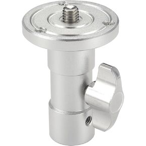 Baby Ball Head Adapter, Light Stand Adapter to 3/8" Thread for Ballhead or Tripod Head on Photography Light Stand or C-Stand with Baby Spigot or Junior Receiver