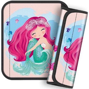 Akkya 2 Pack Seat Belt Cover Pad, Mermaid Seatbelt Cushion Car Seat Strap Pads for Kids Cartoon Carseat Stroller Shoulder Strap Protector Accessories