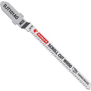 Diablo DJT101AO5 3-1/4 in. 20 TPI High Carbon Steel T-Shank Jig Saw Blades for Scroll Cuts in Wood (5-Pack)