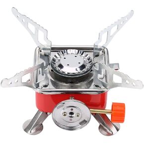 Ultralight Camping Stove TOPINCN Portable Mini Outdoor Folding Metal Camping Gas Stove Windproof Furnace Burner Backpacking Hiking
