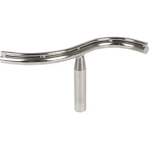 Wood Lathe Tool Rest 25mm Post Tool Rest for Wood Lathe Special Shaped Bowl Woodworking Turning Tool Holder (S-Curved)