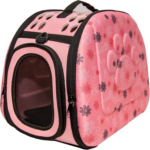 حقيبة سفر للحيوانات الأليفة معتمدة من شركة PetLike Airline وقابلة للطي ذات جوانب ناعمة للقطط والكلاب الصغيرة (أزرق، جلد) in Kuwait