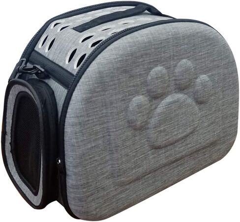 حقيبة سفر للحيوانات الأليفة معتمدة من شركة PetLike Airline وقابلة للطي ذات جوانب ناعمة للقطط والكلاب الصغيرة (أزرق، جلد) in Kuwait