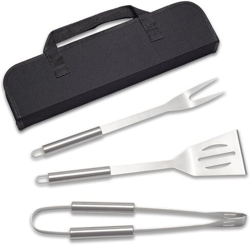 مجموعات الشواية المحمولة لشواية التخييم، وملعقة من الفولاذ المقاوم للصدأ، وشوكة وملقط لموقد الغاز في الهواء الطلق in Kuwait