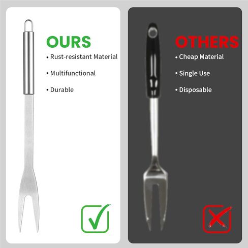 مجموعات الشواية المحمولة لشواية التخييم، وملعقة من الفولاذ المقاوم للصدأ، وشوكة وملقط لموقد الغاز في الهواء الطلق in Kuwait