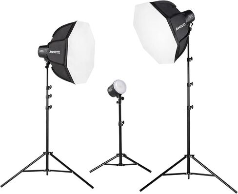 مجموعة Westcott U60-B ثنائية اللون LED 2-Light Softbox لمنشئي المحتوى، وتصوير المنتجات، والأشرطة الذاتية للممثل، والمقابلات in Saudi Arabia
