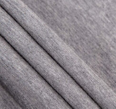 غطاء وسادة حمل على شكل حرف U من AngQi - يناسب وسائد على شكل حرف U مقاس 55 بوصة - غطاء بديل لوسادة الأمومة لكامل الجسم - قطن جيرسي متماسك - رمادي in Kuwait