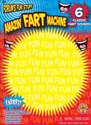 لعبة فورم نوفيلتيز 77822 Amazin' Fart Machine كلاسيكية 6 أصوات صانعة الضوضاء وسادة ووبي مزحة 6، مقاس واحد، متعدد الألوان in Saudi Arabia