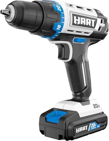 Hart HPDD50B 20-Volt Cordless 3/8-inch Drill/Driver Kit, 1.5Ah Lithium-Ion Battery in Kuwait