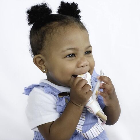 BooginHead Pacifier Clip and Natural Wood Baby Teether, Lemons in Kuwait