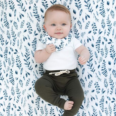 ملاءة سرير الأطفال Bebe au Lait الكلاسيكية من الموسلين، مصنوعة من قطن الموسلين بنسبة 100%، تناسب مرتبة سرير الأطفال القياسية - Hello Sunshine in Kuwait