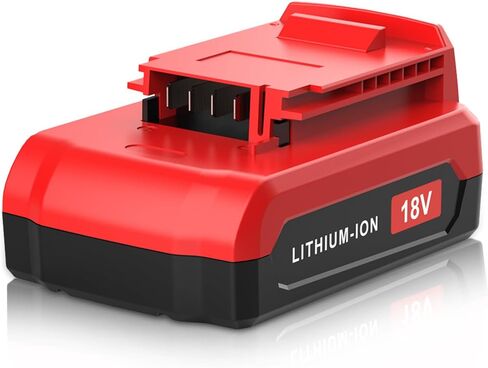 Dosctt 2 حزم 3.0Ah PC18BLX PC18BLEX 18V استبدال بطارية ليثيوم أيون لكابل بورتر 18 فولت بطارية متوافقة مع كابل بورتر 18 فولت بطارية PC18B PC188 PC18BL PC18BLX PC18BLEX PCXMVC (أحمر) in Kuwait