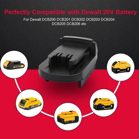 TENMOER Battery Adapter for Dewalt to Milwaukee Battery,for Dewalt 20V/60V Battery Convert to Milwaukee 18V M18 Cordless Tool in Kuwait