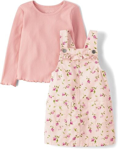 The Children's Place baby-girls And Toddler Long Sleeve Top and Skirtall Dress Set in Kuwait