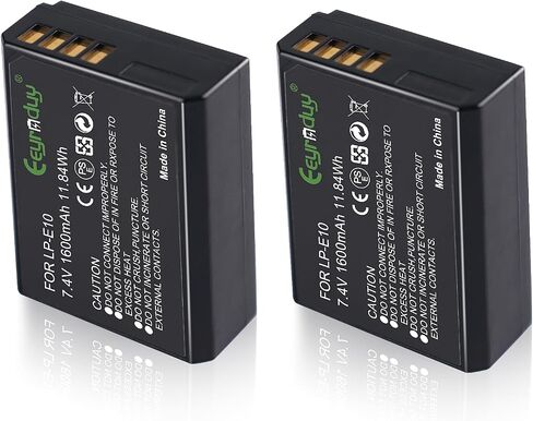 1-Pack of LP-E10 Battery for Canon EOS Rebel T6 T7 T5 T3, Kiss X50 X70, EOS 1100D 1200D 1300D 2000D Digital Camera in Saudi Arabia