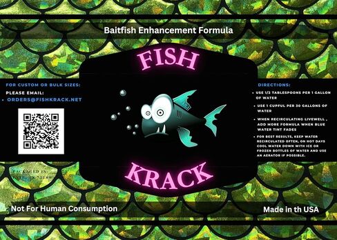 Baitfish Enhancement and Keeping Formula Additive for Minnow Buckets, Livewells and Bait Tanks. Keeps Holding Fish Alive Longer, Healthier, and Improves Performance Levels. in Saudi Arabia