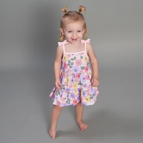 Gerber Baby Girls' 2-Pack Short Sleeve Cotton Dresses in Saudi Arabia