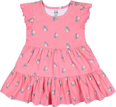 Gerber Baby Girls' 2-Pack Short Sleeve Cotton Dresses in Saudi Arabia