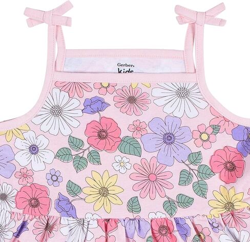 Gerber Baby Girls' 2-Pack Short Sleeve Cotton Dresses in Saudi Arabia