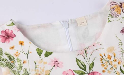 SMILING PINKER Little Girls Dresses Swing Summer Cotton Sleeveless Butterfly in Kuwait