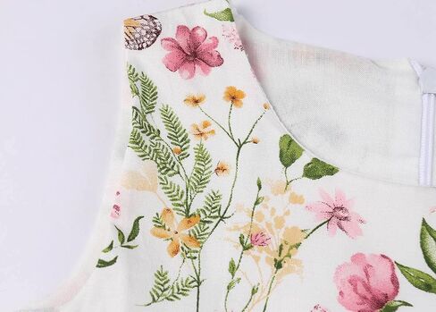 SMILING PINKER Little Girls Dresses Swing Summer Cotton Sleeveless Butterfly in Kuwait