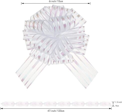 أقواس كبيرة لتغليف الهدايا أقواس سيارات الحفلات سحب الأقواس لسلال الهدايا أقواس أعياد الميلاد أقواس الزهور هدية الاعوجاج B15-15colors-15pcs in Kuwait