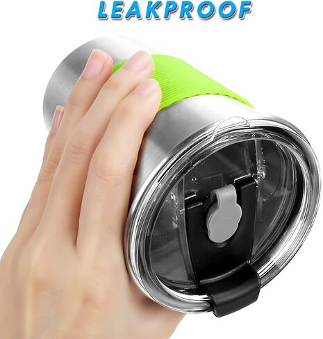 5Pack Kids Cups with Straws and Lids Spill Proof, 12oz Toddler Straw Cups with Colorful Silicone Sleeves, Unbreakable Stainless Steel Water Tumblers for Cold & Hot Drinks in Kuwait