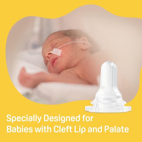 Pigeon Baby Cleft Palate Bottle with 2 Nipples, 8.11 Oz | Please Use It Under The Guidance of a Pediatrician in Saudi Arabia
