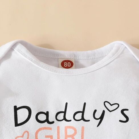 Kislio Newborn Baby Girl Clothes Ribbed Ruffled Romper Floral Flared Bell-Bottom Pants Infant Toddler Girls Outfit Set in Kuwait