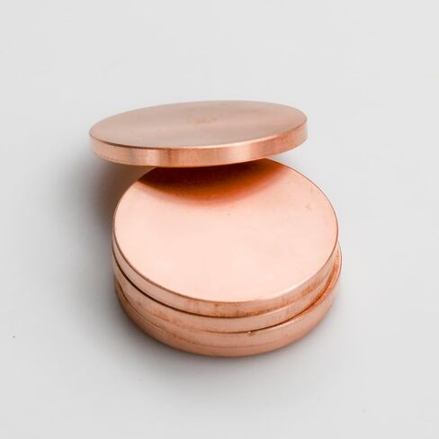 1-1/4 بوصة علامات كروية نحاسية فارغة بسمك 3 مم، علامات نحاسية مستديرة حواف نهائية شديدة التحمل للنقش وختم المعادن والطلاء بالمينا in Kuwait