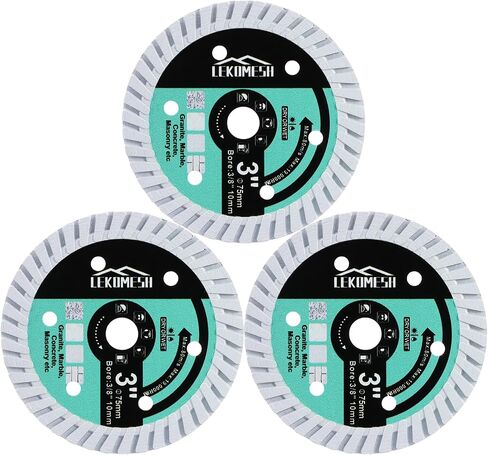 HSS Circular Saw Blade - 3In/75mm x Arbor 3/8In/10mm Cutting Discs for Wood, Copper, Aluminum, Plastic and Soft Metal in Kuwait