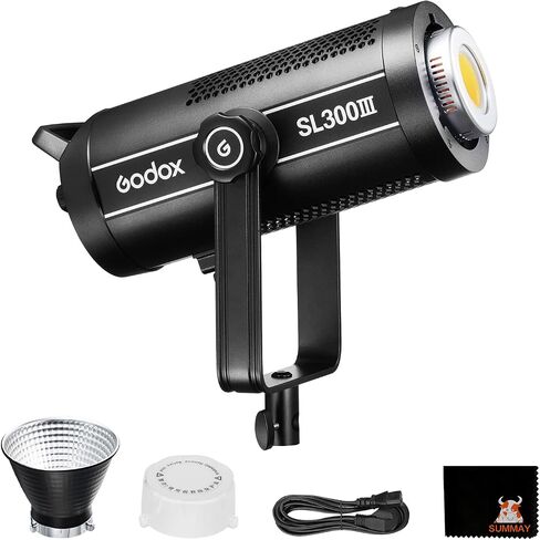 Godox SL300III 330W (MAX.) أضواء تصوير فيديو LED، أضواء استوديو Bowens-Mount للتصوير الفوتوغرافي، إضاءة الإخراج المستمر، 8 تأثيرات إضاءة محددة مسبقًا في الوضع الصامت. (SL-300WIII) in Saudi Arabia