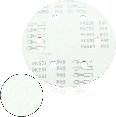 9 Inch Sanding Disc Sandpaper, 80 Grit, 12 Pcs | Hook and Loop, Premium Aluminum Oxide, Orbital Sander Compatible, 6 Sanding Discs in Kuwait