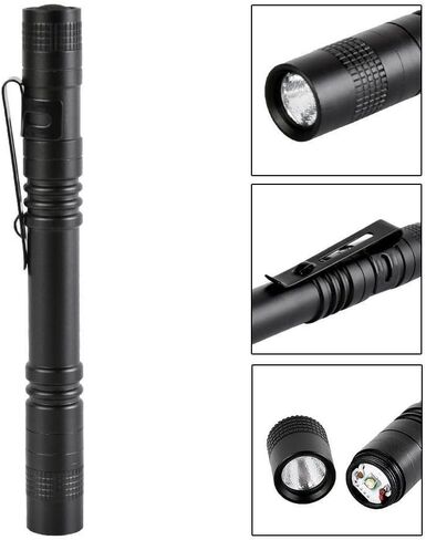 Pen Flashlight, 2 PCS Led Pen Light Flashlights with Clip in Kuwait