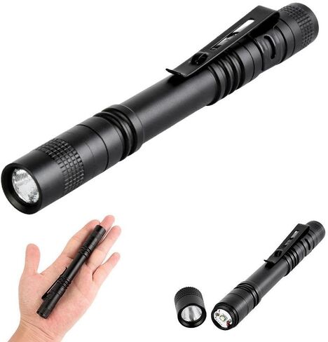 Pen Flashlight, 2 PCS Led Pen Light Flashlights with Clip in Kuwait