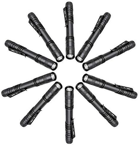 Pen Flashlight, 2 PCS Led Pen Light Flashlights with Clip in Kuwait