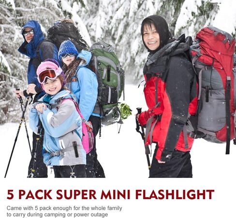 Kootek Mini LED Flashlights Pocket Pen Flashlight 5 Pack مقاوم للماء Zoomable مشرق مصباح يدوي للأطفال الأطفال في الهواء الطلق المشي لمسافات طويلة ركوب الدراجات التخييم ركوب الدراجات ضوء الطوارئ (0.83 بوصة واسعة) in Kuwait