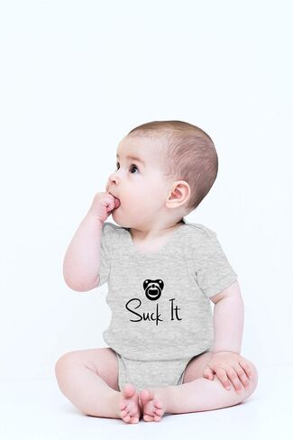 CBTwear Suck It - Funny Newborn Pacifier Punk Gift Idea - Cute Infant One-Piece Baby Bodysuit in Saudi Arabia