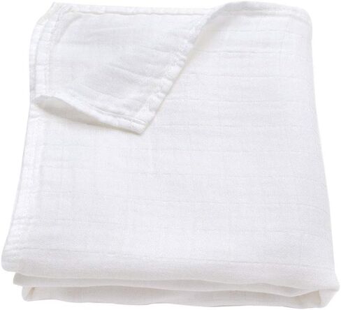 Ali+Oli Teddy Bear Swaddle Blanket, Organic Cotton, Newborn, 47 x 47 | Receiving wrap, Soft muslin blend, Breathable, Lightweight, Nursery essential, Machine washable in Saudi Arabia