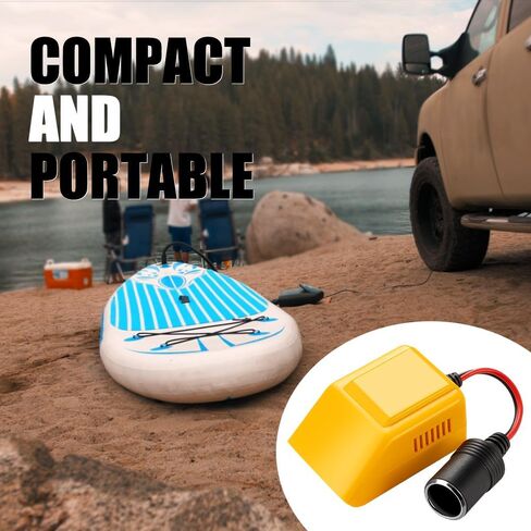 LINGYUE 20V Battery Converter for Dewalt Lithium Battery to 12V 12A，Power Wheel Adapter with Cigarette Lighter Interface for Car Appliances in Saudi Arabia