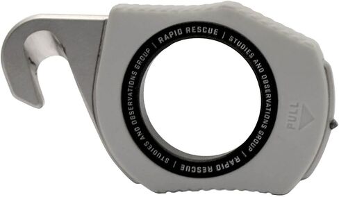 SOG Rapid Rescue Multi-Tool | Stainless Steel Seatbelt Cutter, GRN Handle, Aluminum Pull-Ring, Quick to Deploy from The Sheath in Saudi Arabia