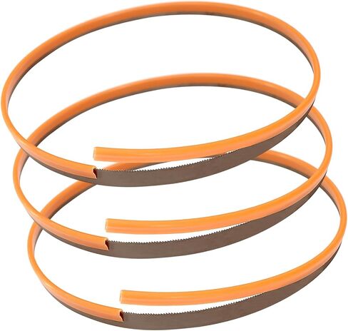 شفرة منشار شريطية محمولة، 27 بوصة، 18 TPI، سمك 0.02 بوصة، شفرات منشار شريطية ثنائية المعدن لـ DCS375 وDCS377، M48-39-0572 وشفرة منشار شريطية محمولة صغيرة الحجم (3 عبوات) in Kuwait