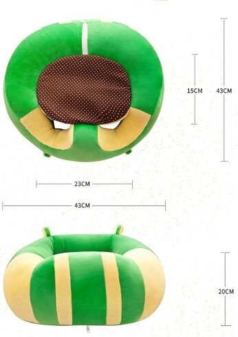 Baby Support Seat Sofa Plush Soft Animal Shaped Baby Learning to Sit Chair Keep Sitting Posture Comfortable Infant Sitting Chair for 4 Months up Baby (Blue) in Kuwait