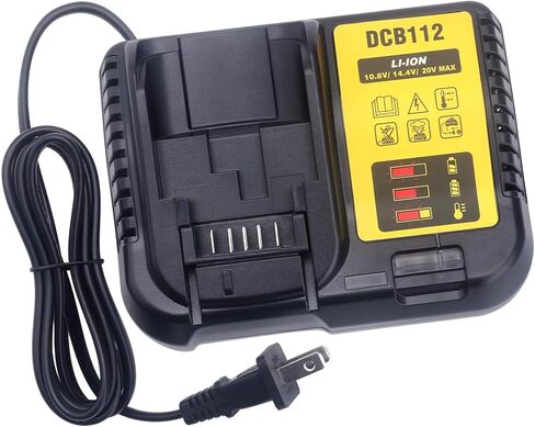 SWIDAN Charger Compatible with de-Walt 20V 12V 60v MAX Lithium-ion Batteries DCB206 DCB230 DCB240 DCB612 DCB609 DCB606 Replacement for DCB112 DCB115 DCB107 DCB101 DCB105 20V 12V Battery Charger in Kuwait