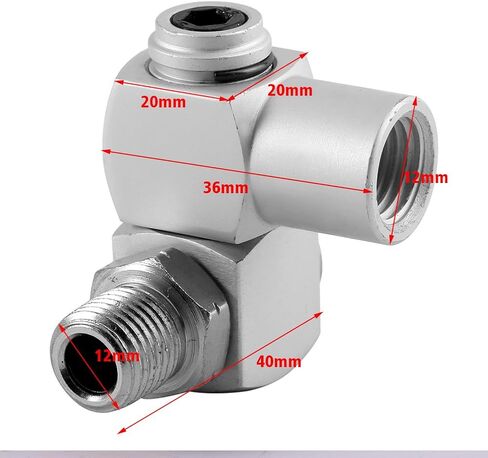 4 قطعة الألومنيوم 1/4 "تركيبات خرطوم الهواء 360 درجة أدوات الهواء المحمولة أداة الهواء قطب موصل تركيبات الهواء محول ملحقات المنزل in Saudi Arabia
