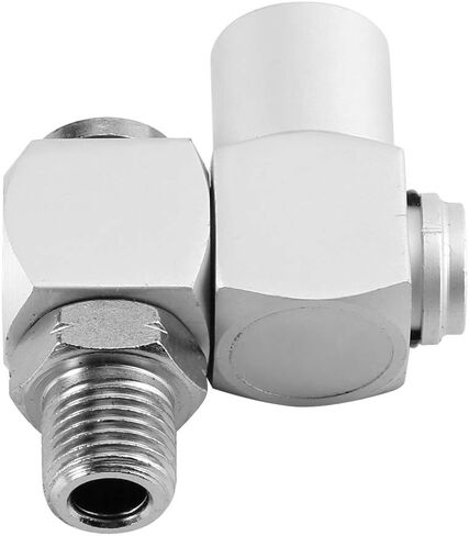 4 قطعة الألومنيوم 1/4 "تركيبات خرطوم الهواء 360 درجة أدوات الهواء المحمولة أداة الهواء قطب موصل تركيبات الهواء محول ملحقات المنزل in Saudi Arabia