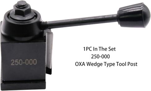 9Pcs OXA Wedge Type Quick Change Tool Post 250-000 Set Plus 2 extra 250-001 For Mini Lathe 6-9" Swing Steel with 1pc Two Wheel Knurling Tool can be used separately with any square tool bit holders in Saudi Arabia