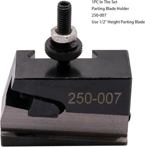 9Pcs OXA Wedge Type Quick Change Tool Post 250-000 Set Plus 2 extra 250-001 For Mini Lathe 6-9" Swing Steel with 1pc Two Wheel Knurling Tool can be used separately with any square tool bit holders in Saudi Arabia