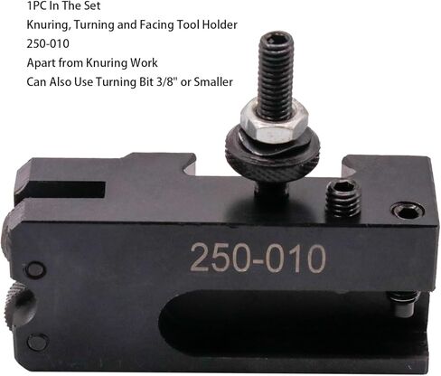 9Pcs OXA Wedge Type Quick Change Tool Post 250-000 Set Plus 2 extra 250-001 For Mini Lathe 6-9" Swing Steel with 1pc Two Wheel Knurling Tool can be used separately with any square tool bit holders in Saudi Arabia